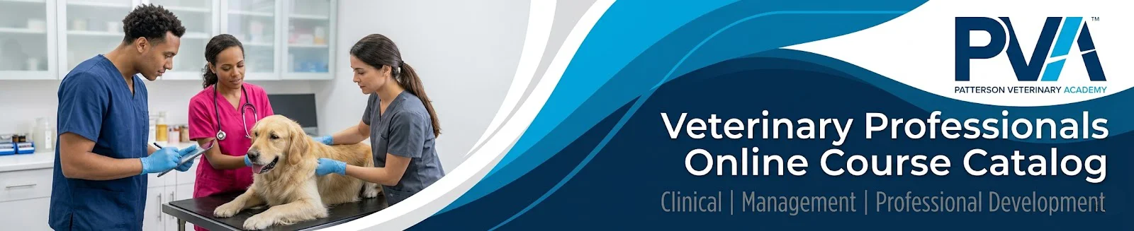 Patterson Veterinary Academy: Veterinary Professionals Online Course Catalog. Clinical, Management, Professional Development.